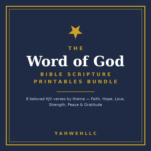 Word of God - Bible Scripture Printables Bundle cover