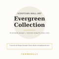 Scripture Wall Art Printables Evergreen Collection cover